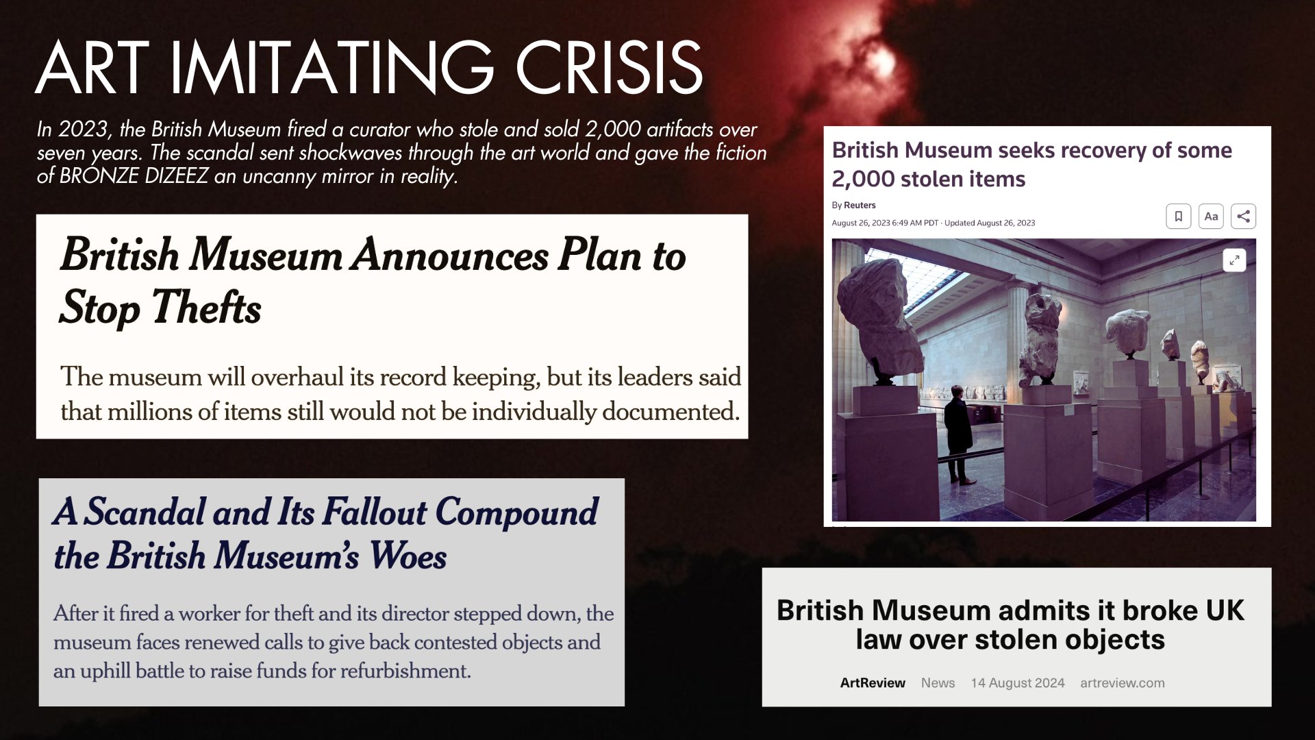 Art Imitating Crisis